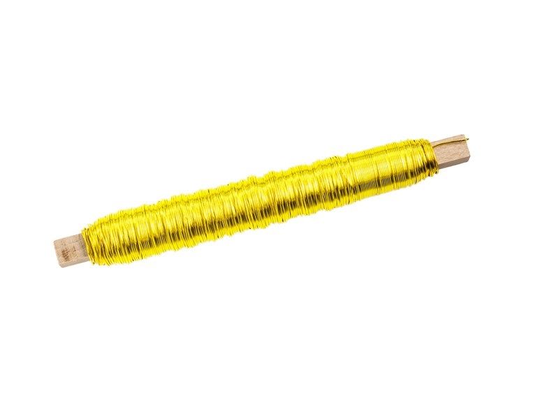 Sarma color pe suport lemn pentru aranjamente florale