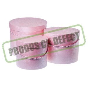 Cutii cilindru pentru flori set 3 buc