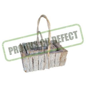 Cos dreptunghiular lemn pentru aranjamente florale set 2 buc