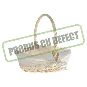 Cos rattan+toarta pentru aranjamente florale