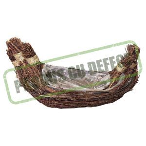 Cos oval tip barcuta pentru aranjamente florale set 3 buc