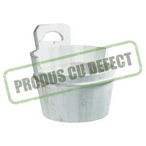 Cos rotund lemn pentru aranjamente florale