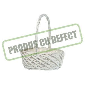 Cos oval rattan pentru aranjamente florale