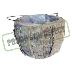 Cos rotund cu toarta metal