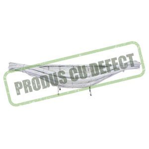 Cos rattan alb tip barcuta pentru aranjamente florale