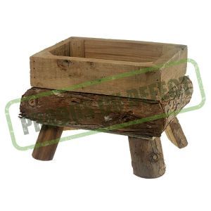 Cos lemn dreptunghiular pentru aranjamente florale