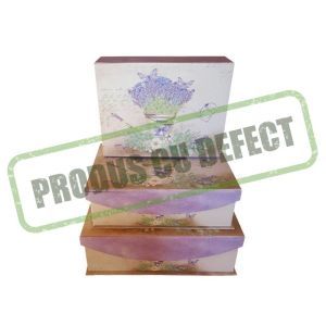 Cutii tip geamantan pentru flori set 3 buc