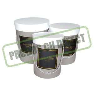 Cutii cilindru pentru flori set 3 buc
