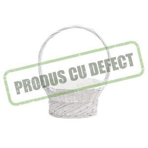 Cos oval rattan+toarta pentru aranjamente florale