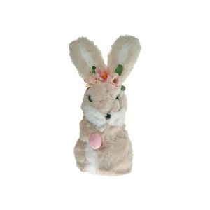 Figurina iepuras+ou plus pentru decoratiuni florale