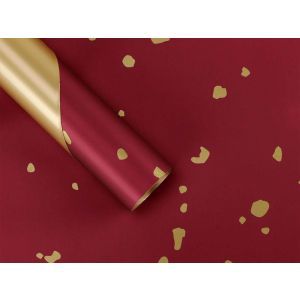 Ambalaj bicolor+pete aurii pentru flori set 20 buc