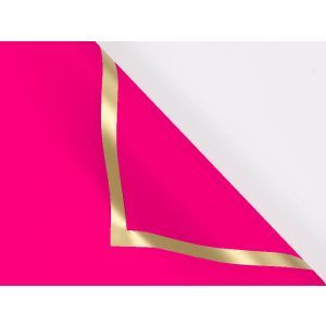 Ambalaj color+chenar auriu pentru flori set 20 buc