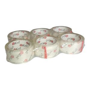 Banda adeziva transparenta 4,8 cm x 66 m set 6 buc