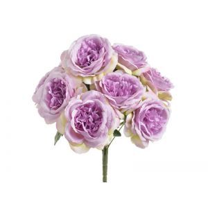 Buchet 10 trandafiri artificiali color