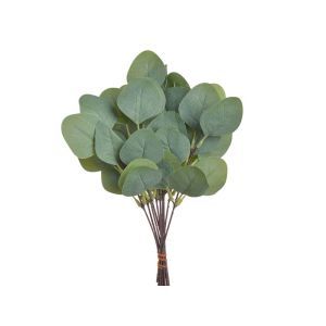 Buchet 12 frunze eukalipt artificial pentru aranjamente florale