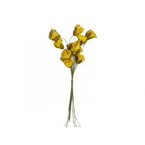 Buchet 12 trandafiri hartie color pentru aranjamente florale