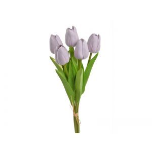 Buchet 5 fire lalele artificiale pentru aranjamente florale