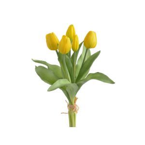 Buchet 5 fire lalele artificiale pentru aranjamente florale