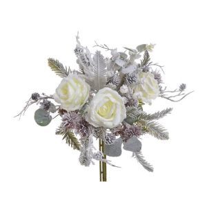 Buchet 6 crengute brad+zapada+con+flori pentru aranjamente florale