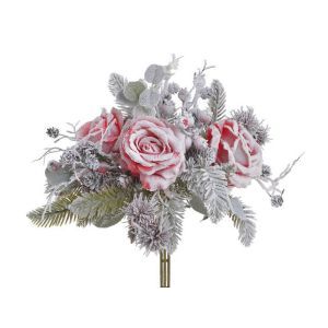 Buchet 6 crengute brad+zapada+con+flori pentru aranjamente florale