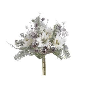 Buchet 6 crengute brad+zapada+con+flori pentru aranjamente florale