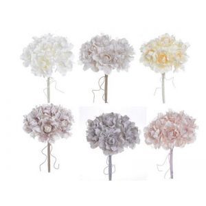 Buchet 6 trandafiri+dantela color pentru aranjamente florale