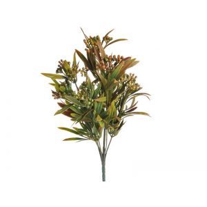 Buchet 7 fire verdeata+bobite artificiale pentru aranjamente florale
