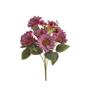 Buchet 9 fire floarea soarelui artificiala color pentru aranjamente florale