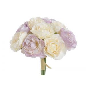 Buchet 9 fire ranunculus artificial pentru aranjamente florale