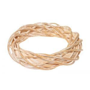 Coronita rattan color 20 cm pentru aranjamente florale