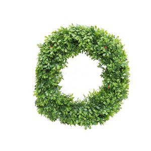 Coronita ruscus artificial+bobite rosii pentru decoratiuni florale 8364