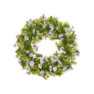 Coronita verdeata artificiala+flori pentru decoratiuni florale