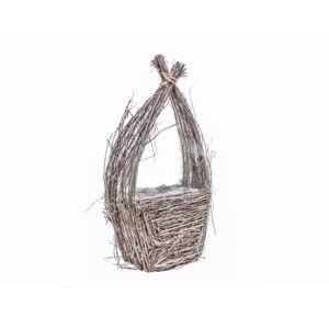 Cos dreptunghiular lemn+nuiele+toarta pentru aranjamente florale