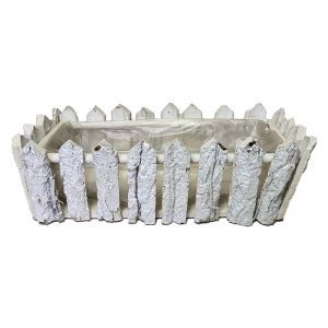 Cos dreptunghiular lemn tip gardut pentru aranjamente florale