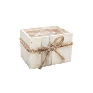 Cos drreptunghiular lemn+sfoara pentru aranjamente florale