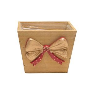 Cos lemn+model pentru aranjamente florale Craciun