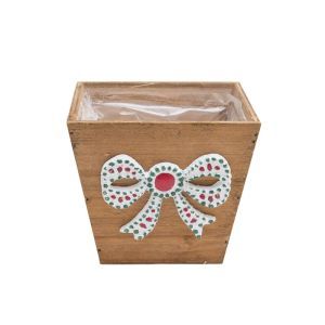 Cos lemn+model pentru aranjamente florale Craciun