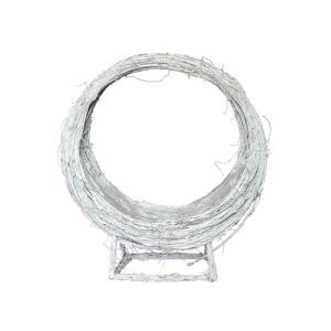 Cos lemn+nuiele tip coronita pentru aranjamente florale