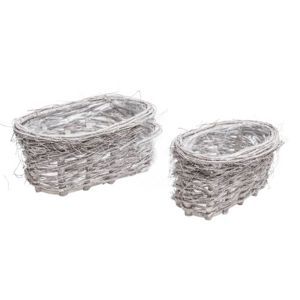Cos nuiele+crengi pentru aranjamente florale set 2 buc