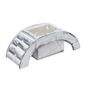 Cos oval lemn pentru aranjamente florale