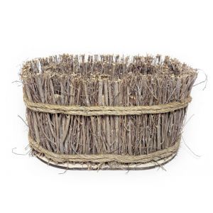 Cos oval nuiele pentru aranjamente florale set 2 buc