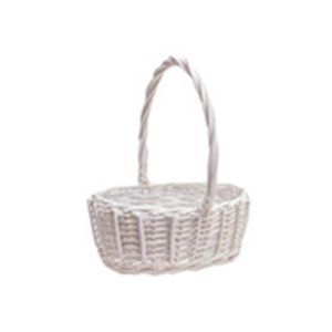 Cos oval rattan color+toarta pentru aranjamente florale