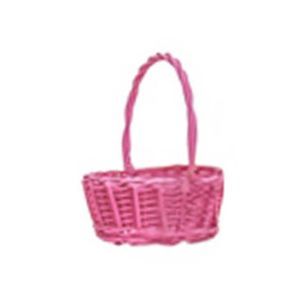 Cos oval rattan color+toarta pentru aranjamente florale