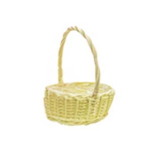 Cos oval rattan color+toarta pentru aranjamente florale
