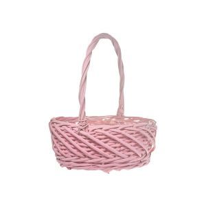Cos oval rattan pentru aranjamente florale