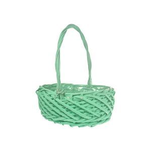Cos oval rattan pentru aranjamente florale