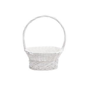 Cos oval rattan+toarta pentru aranjamente florale