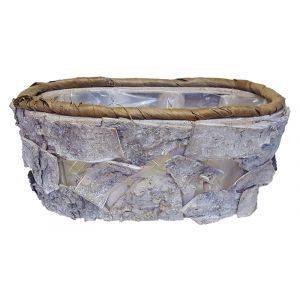 Cos oval scoarta pentru aranjamente florale