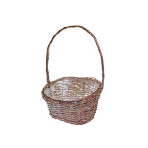 Cos rattan oval+margine+toarta pentru aranjamente florale