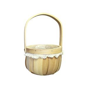 Cos rotund+dantela+toarta pentru aranjamente florale